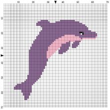 Dolphin Counted Cross Stitch Kit